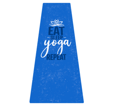 "ät sömn yoga upprepa" Vinylmatta Mandala - Tenstickers