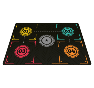 Basketträning Vinylmatta Rektangel - Tenstickers