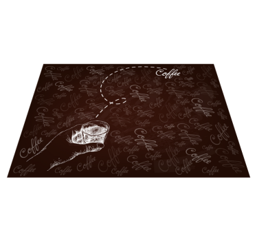 Kalligrafiskt dryckesmotiv Vinylmattor med fraser - Tenstickers