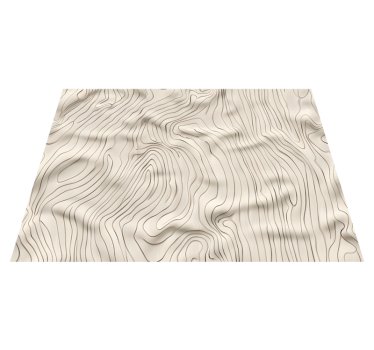 Abstrakta linjer Vinylmatta beige - Tenstickers