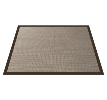 Mörkare färgkontur Vinylmatta beige - Tenstickers