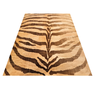 Tigerränder Vinylmatta beige - Tenstickers