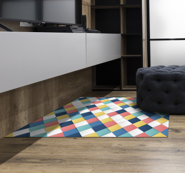 3d-fyrkanter mosaikvinylmatta - Tenstickers