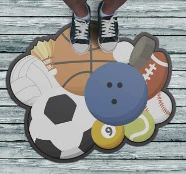Sportbollar tonårsmattor för sovrum - Tenstickers