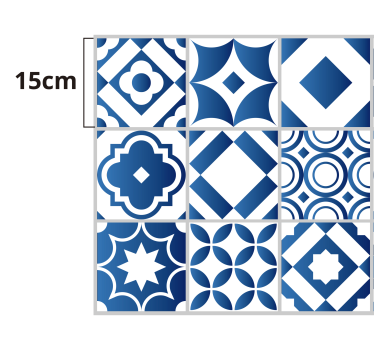Elegant kakelmatta i vinyl - Tenstickers