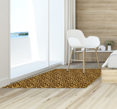 Leopard hud djurtryck vinylmatta - Tenstickers