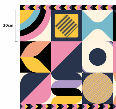Multifigurer geometriska konst geometriska mattor - Tenstickers