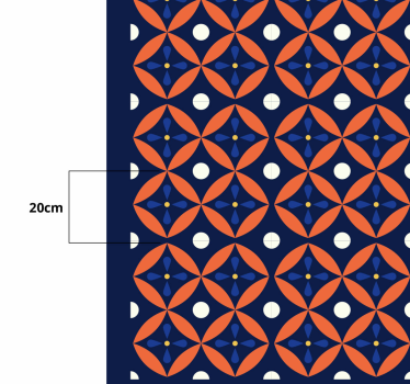 Geometrisk mönstrad display Vinylmatta geometrisk - Tenstickers