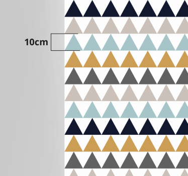Triangulära mönstereffekter Vinylmatta geometrisk - Tenstickers