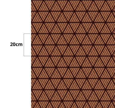 Geometriska trätrianglar mattlöpare för hallar - Tenstickers