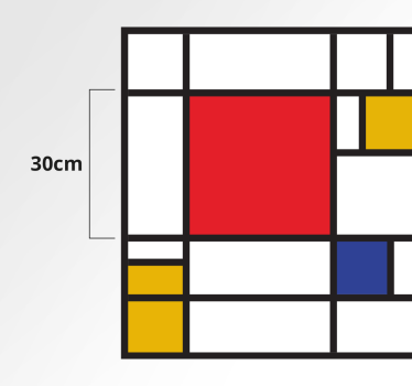 Mondrian konst geometriska mattor - Tenstickers