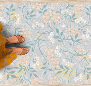 80 -tals blommig elegant mönster retro matta - Tenstickers