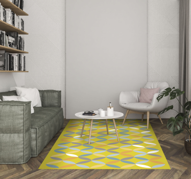 Abstrakt geometrisk komposition Vinylmatta geometrisk - Tenstickers