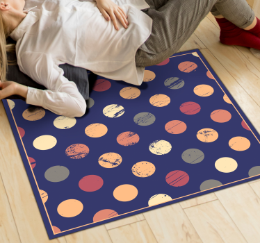 Abstrakt prickigt mönster Vinylmatta geometrisk - Tenstickers