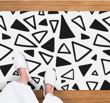 Abstrakt triangulär Vinylmatta geometrisk - Tenstickers