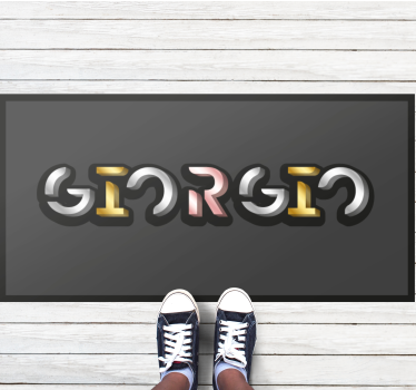 Vinylmatta namn namn design - Tenstickers