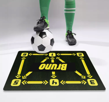 Anpassningsbar Vinylmatta med Taktiskt Fotbollsdesign - Tenstickers