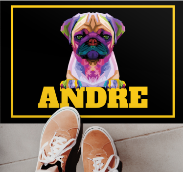 Anpassningsbart husdjur Vinylmatta namn - Tenstickers
