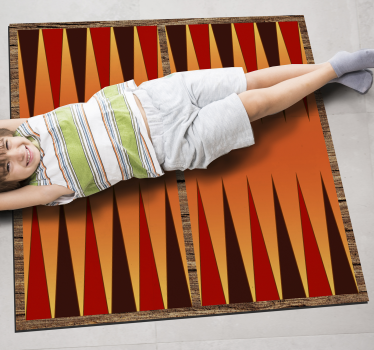 Backgammon brädspel vinylmatta - Tenstickers