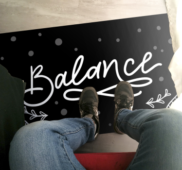 Balansdesign Vinylmattor med fraser - Tenstickers
