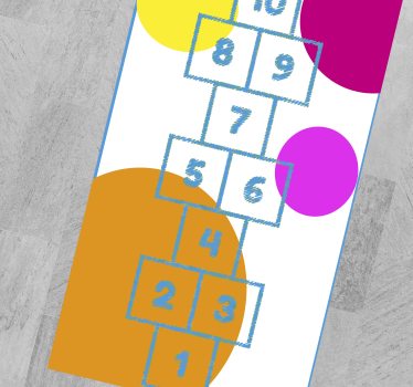 Barnhoppningsspel vinylmatta spelmatta - Tenstickers
