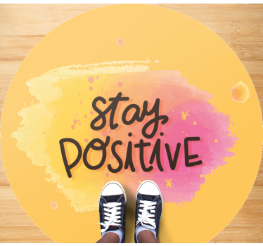 Bibehålla optimism Vinylmattor med fraser - Tenstickers