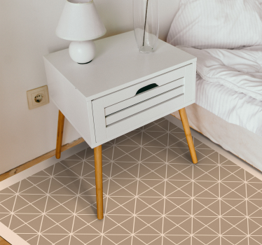 Beige mönstrade kakel geometriska mattor - Tenstickers