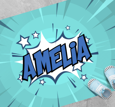 Namn på serietidningsstil Vinylmatta Ungdom - Tenstickers