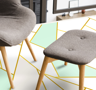 Bläck koppar guld mosaik vinylgolv - Tenstickers