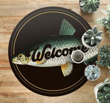 Blockera karp djur vinylmatta - Tenstickers