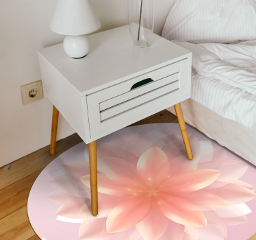Blommig mittpunkt Vinylmatta blommor och växter - Tenstickers