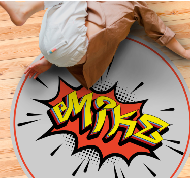 Bomberstil graffiti personlig vinylmatta - Tenstickers