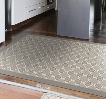 Cement beige plattor kakel matta - Tenstickers