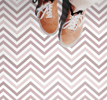 Chevron mönster design Vinylmatta geometrisk - Tenstickers