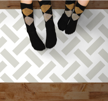 Chevron mönster Vinylmatta geometrisk - Tenstickers