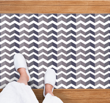 Chevron Pattern Elegance Vinylmatta geometrisk - Tenstickers