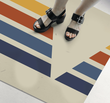 Chevronränder motiv Vinylmatta geometrisk - Tenstickers