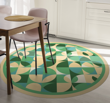 Cirkulära geometrier Vinylmatta geometrisk - Tenstickers