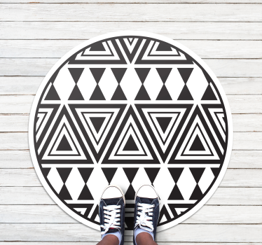 Cirkulära stammönster Vinylmatta geometrisk - Tenstickers