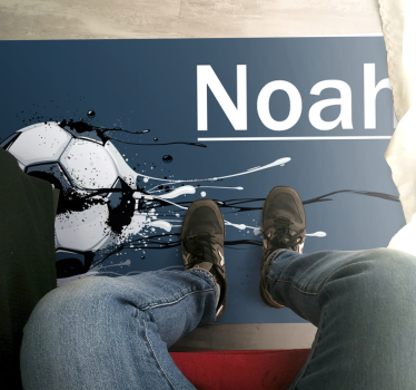 Coola barnanpassade fotbolls vinylmatta - Tenstickers