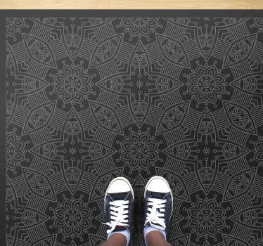 Dekorativa grå mosaik vinylgolv - Tenstickers