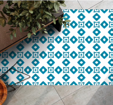 Diamant motiv Vinylmatta geometrisk - Tenstickers