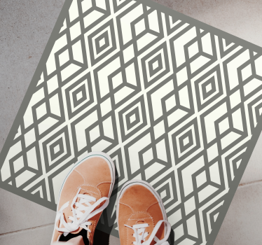 Diamantemblem Vinylmatta geometrisk - Tenstickers