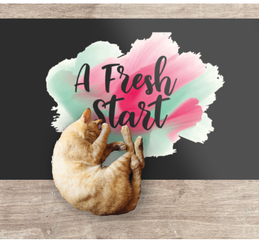 En nystart Vinylmattor med fraser - Tenstickers