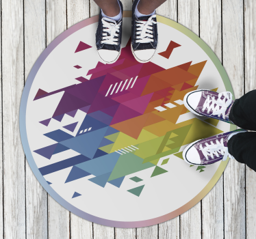 Färgad vinylmatta för barn - Tenstickers