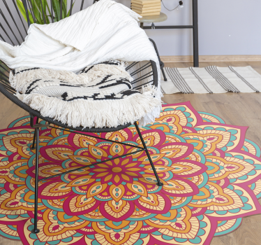 Färgglada mandalas mandala matta - Tenstickers