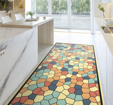 Färgglada mosaik kakel matta - Tenstickers