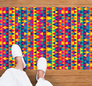 Färgglada trianglar mönster geometriska mattor - Tenstickers