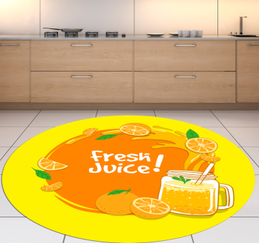 Färsk juice stänk Vinylmattor med fraser - Tenstickers