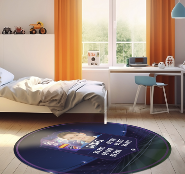 Fotbollsspelarkort vinylmatta - Tenstickers